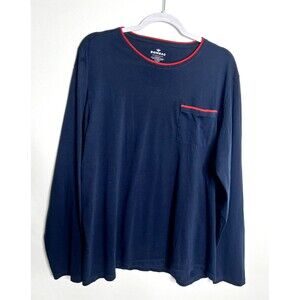 Bombas Shirt Mens XL Navy Blue Long Sleeve Peruvian Pima Cotton Tee T-Shirt